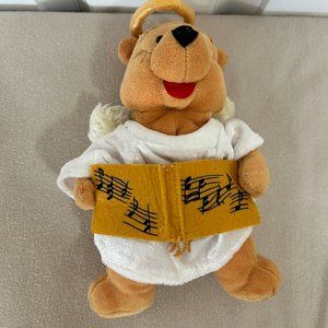 Vintage: Year 2000 Angel/Choir Winnie the Pooh Mini Bean Bag